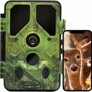 Camouflage EZ45 Wildcamera - WiFi Night Vision 24MP - Observation Garden Camouflage EZ45 Wildcamera - WiFi Night Vision 24MP - Observation Garden