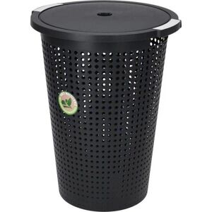 Vilde Kosz na pranie - 35L Plastik Czarny - Kosz na pranie Vilde Kosz na pranie - 35L Plastik Czarny - Kosz na pranie