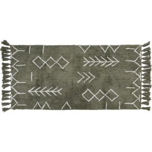 KOOPMAN - Baumwolliger Plüsch-Badteppich Boho mit Quasten KOOPMAN - Baumwolliger Plüsch-Badteppich Boho mit Quasten