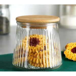 Excellent Houseware Barattolo di vetro con coperchio in bambù - Conservazione ermetica Excellent Houseware Barattolo di vetro con coperchio in bambù - Conservazione ermetica