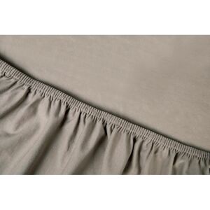 KAYORI Saiko Taupe Jersey Fitted Sheet - Sengetøj KAYORI Saiko Taupe Jersey Fitted Sheet - Sengetøj