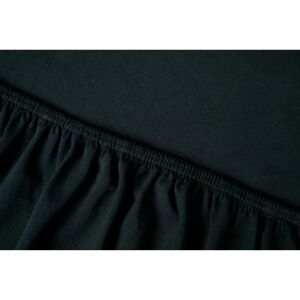 KAYORI Saiko Fitted Sheet - Bomuld Jersey, Sort, 180-200x200-220cm KAYORI Saiko Fitted Sheet - Bomuld Jersey, Sort, 180-200x200-220cm