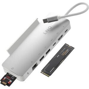 Hub USB-C LINQ LQ49091PS - 9 en 1 - Publicité Hub USB-C LINQ LQ49091PS - 9 en 1 - Publicité