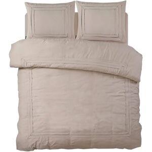 Sleeptime - Tailored Taupe - 200x200/220 cm - Taupe - duvet cover Sleeptime - Tailored Taupe - 200x200/220 cm - Taupe - duvet cover