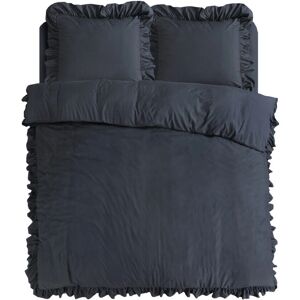 Sleeptime - Ruffles - Antraciet - 140x200/220 Sleeptime - Ruffles - Antraciet - 140x200/220