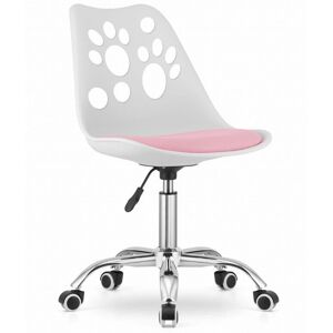 VIKING CHOICE Silla de oficina infantil PRINT - regulable en altura - blanco rosa VIKING CHOICE Silla de oficina infantil PRINT - regulable en altura - blanco rosa