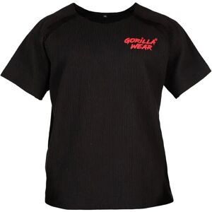 Gorilla Wear Augustine Old School Workout Top - Workout Top, Black/Red - Old school design Gorilla Wear Augustine Old School Workout Top - Workout Top, Black/Red - Old school design