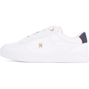 Tommy Hilfiger FW0FW08579 Chaussures en cuir blanc décontractées - Publicité Tommy Hilfiger FW0FW08579 Chaussures en cuir blanc décontractées - Publicité