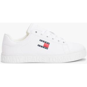 Baskets Tommy Jeans Blanc en Cuir et Synthétique - Baskets - Publicité Baskets Tommy Jeans Blanc en Cuir et Synthétique - Baskets - Publicité