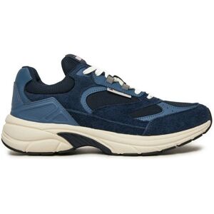 Tommy Jeans EM0EM01501 Dunkelblau Wildleder Sneakers - Sneakers Tommy Jeans EM0EM01501 Dunkelblau Wildleder Sneakers - Sneakers