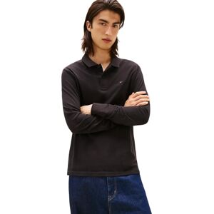 TOMMY JEANS Long Sleeve Polo - Men, black, Slim Fit TOMMY JEANS Long Sleeve Polo - Men, black, Slim Fit