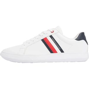 Tommy Hilfiger Leather Sneakers - Casual, White, Model FM0FM04921 Tommy Hilfiger Leather Sneakers - Casual, White, Model FM0FM04921