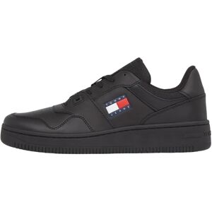 Tommy Jeans EM0EM01395 Leather Sneakers Black - Sneakers Tommy Jeans EM0EM01395 Leather Sneakers Black - Sneakers