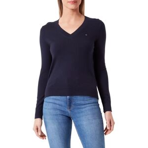 Tommy Hilfiger Heritage V-Neck Jumper (WW0WW42049) - desert sky Tommy Hilfiger Heritage V-Neck Jumper (WW0WW42049) - desert sky