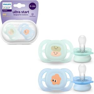 Chupeta Philips Avent Ultra Start - 0-2 meses - Menta/Azul Chupeta Philips Avent Ultra Start - 0-2 meses - Menta/Azul