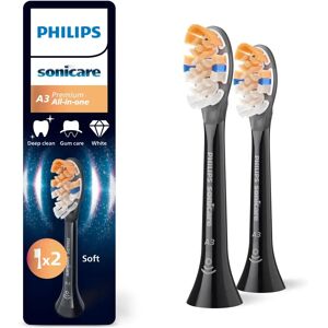 Philips Sonicare HX9092/88 All-in-One Replacement Brush Heads Black Philips Sonicare HX9092/88 All-in-One Replacement Brush Heads Black