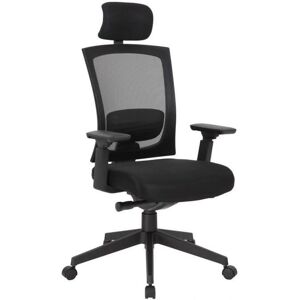 Chaise de bureau ergonomique Sedero - Noire - Réglable & Pivotante - Publicité Chaise de bureau ergonomique Sedero - Noire - Réglable & Pivotante - Publicité