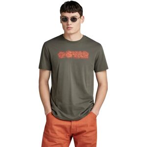 G-Star Distressed Logo Short Sleeve T-Shirt (D24363-C506) - grey G-Star Distressed Logo Short Sleeve T-Shirt (D24363-C506) - grey