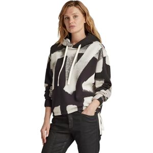 G-Star RAW Calligraphy Allover Loose Hooded Sweater - Multi color - Women XS G-Star RAW Calligraphy Allover Loose Hooded Sweater - Multi color - Women XS