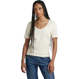 G-Star Raw Moto Slim U-Neck Top - Beige Cotton - Slim T-shirt G-Star Raw Moto Slim U-Neck Top - Beige Cotton - Slim T-shirt