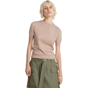 G-Star Lichtgewicht zomers beige organic katoen korte mouw T-shirt - Casual G-Star Lichtgewicht zomers beige organic katoen korte mouw T-shirt - Casual