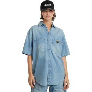 G-Star D24882-D252-G342 Casual Blauwe Overhemd - Overhemd G-Star D24882-D252-G342 Casual Blauwe Overhemd - Overhemd