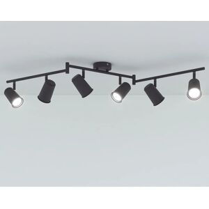 HOFTRONIC Riga LED Plafondlamp - 6 spots - Zwart HOFTRONIC Riga LED Plafondlamp - 6 spots - Zwart