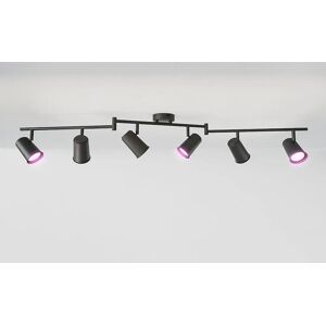 HOFTRONIC Riga Slimme Plafondlamp - 6 Verstelbare Spots - Zwart HOFTRONIC Riga Slimme Plafondlamp - 6 Verstelbare Spots - Zwart