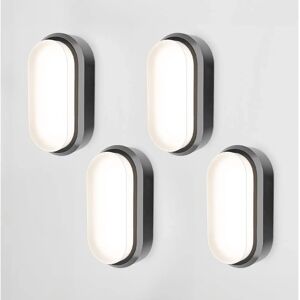 HOFTRONIC Zwarte LED Plafondlamp - IP54, 12W - Ovaal - Geschikt voor vochtige ruimtes HOFTRONIC Zwarte LED Plafondlamp - IP54, 12W - Ovaal - Geschikt voor vochtige ruimtes