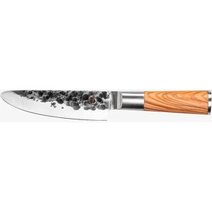 Barnsäkert Forged Olive Barnkniv - Handsmidd, 12cm Blad Barnsäkert Forged Olive Barnkniv - Handsmidd, 12cm Blad
