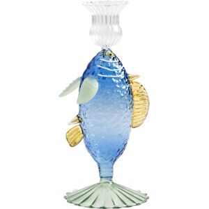 Bougeoir Fish Bleu de Klevering - Décoration en verre - Publicité Bougeoir Fish Bleu de Klevering - Décoration en verre - Publicité