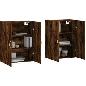 vidaXL Wall Cabinets - Roble Ahumado - 2 pcs - 69.5x34x90 cm vidaXL Wall Cabinets - Roble Ahumado - 2 pcs - 69.5x34x90 cm