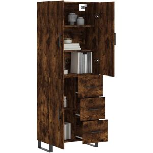 vidaXL Highboard Smoked Oak 69.5x34x180cm - Highboard vidaXL Highboard Smoked Oak 69.5x34x180cm - Highboard