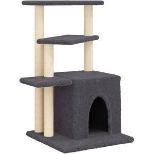 vidaXL Cat tree with sisal scratching posts 83.5 cm - dark grey (172123) vidaXL Cat tree with sisal scratching posts 83.5 cm - dark grey (172123)