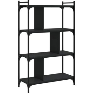 vidaXL 833935 Schwarze 4-Etagen-Bücherschrank - Buchregal vidaXL 833935 Schwarze 4-Etagen-Bücherschrank - Buchregal
