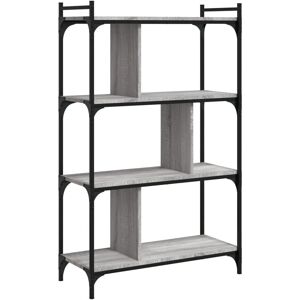 vidaXL Grey Sonoma 6-Tier Bookcase - Office Storage Shelf vidaXL Grey Sonoma 6-Tier Bookcase - Office Storage Shelf