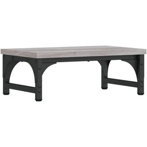 vidaXL Grey Sonoma Monitor Stand 37x23x14 cm Engineered Wood - Display Stand vidaXL Grey Sonoma Monitor Stand 37x23x14 cm Engineered Wood - Display Stand