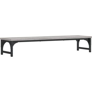 vidaXL Monitorstander Grå Sonoma - 85x23x15.5 cm - Monitorstander vidaXL Monitorstander Grå Sonoma - 85x23x15.5 cm - Monitorstander