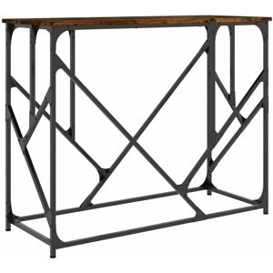 vidaXL Smoked Oak Console Table - Console Table vidaXL Smoked Oak Console Table - Console Table