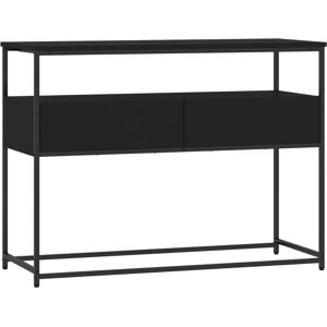 vidaXL Console Table Black 100x40x75 cm Engineered Wood - Console Table vidaXL Console Table Black 100x40x75 cm Engineered Wood - Console Table