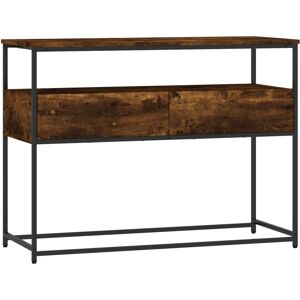 vidaXL Smoked Oak Console Table 100x40x75 cm - Console Table vidaXL Smoked Oak Console Table 100x40x75 cm - Console Table