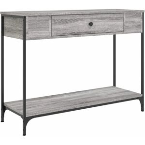 vidaXL Grey Sonoma Console Table - End Table - Hallway - 100x34.5x75 cm vidaXL Grey Sonoma Console Table - End Table - Hallway - 100x34.5x75 cm