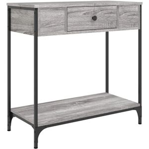 vidaXL Grey Sonoma Console Table 75x34.5x75 cm vidaXL Grey Sonoma Console Table 75x34.5x75 cm