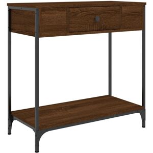 vidaXL Braune Eiche Konsole - 75x34,5x75 cm - Beistelltisch vidaXL Braune Eiche Konsole - 75x34,5x75 cm - Beistelltisch