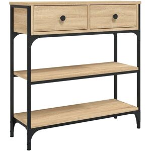 vidaXL Sonoma Oak Console Table - 72.5x25x75 cm - End Table for Hallway vidaXL Sonoma Oak Console Table - 72.5x25x75 cm - End Table for Hallway