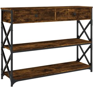 vidaXL 834192 Smoked Oak Console Table - Side End Table vidaXL 834192 Smoked Oak Console Table - Side End Table