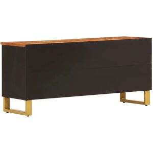 vidaXL 356799 TV cabinet - Solid Mango Wood, Brown & Black, Modern Design vidaXL 356799 TV cabinet - Solid Mango Wood, Brown & Black, Modern Design