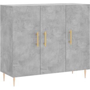 vidaXL 828096 Moderner Beton-Grauer Sideboard - Wohnzimmer Aufbewahrungsmöbel vidaXL 828096 Moderner Beton-Grauer Sideboard - Wohnzimmer Aufbewahrungsmöbel