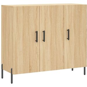 vidaXL 828119 Moderner Weißer Engineered Wood Sideboard - Wohnzimmer Stauraum vidaXL 828119 Moderner Weißer Engineered Wood Sideboard - Wohnzimmer Stauraum