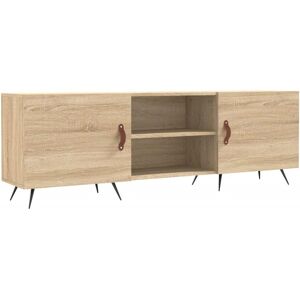 Maisonchic Sonoma Oak TV Cabinet - 4 Compartments, Wall Mount Maisonchic Sonoma Oak TV Cabinet - 4 Compartments, Wall Mount